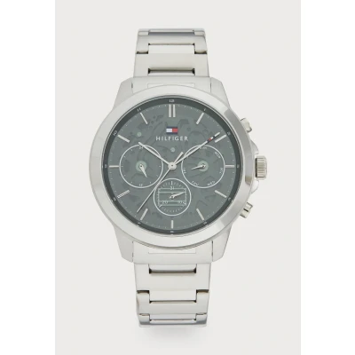 Imagen de Tommy Hilfiger Henry Reloj silvercoloured/green, Hombre, Talla: One Size, Silver coloured/green
