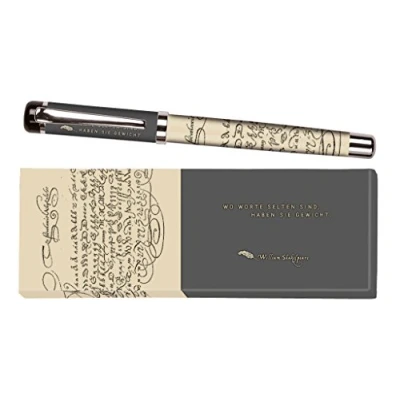 Imagen de Moses libri_x Bolígrafo de tinta Jane Austen con mina intercambiable en una caja regalo, color antracita