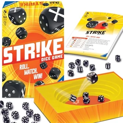 Imagen de Ravensburger Strike Dice Game, Versión Española, Family 25 Jugadores, Edad Recomendada 8+, 26840