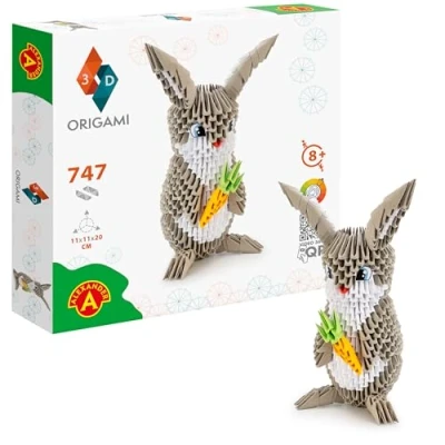 Imagen de Alexander Origami 3D 501833 Escultura de papel con componentes patentados e instrucciones construcción comprensibles, 747 piezas, 11 x 20 cm, a partir 8 años