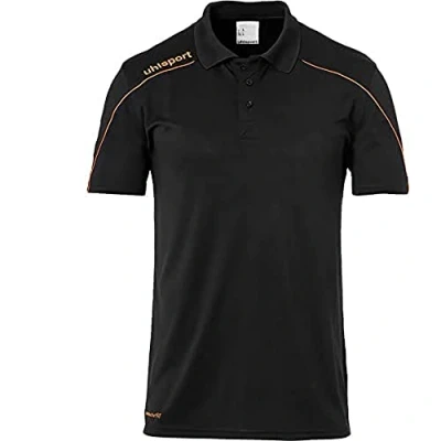 Imagen de Uhlsport Stream 22 Polo Shirt Polo, Hombre, Black/Fluo Orange, 4XL