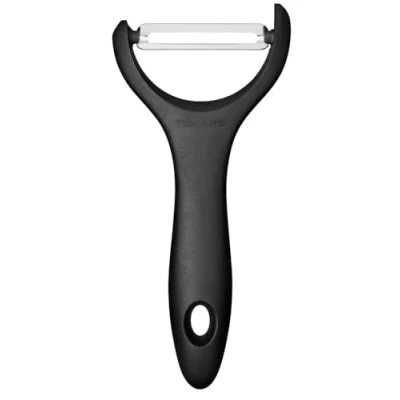 Imagen de Fiskars Pelador de verduras, En forma Y, acero inoxidable, Essential, negro, 1065599
