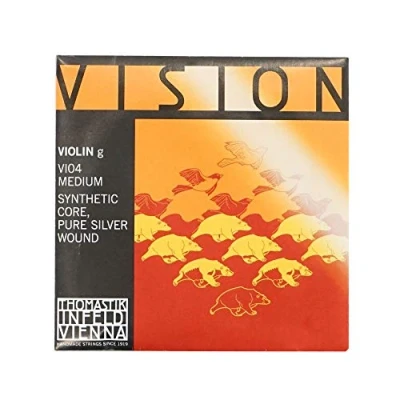 Imagen de Thomastik cuerda para violín 4/4 Vision Sol núcleo sintético, entorchado en plata pura, medio