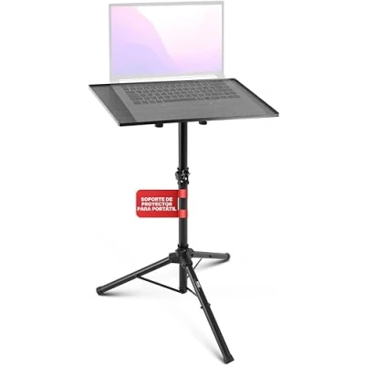 Imagen de Pyle PLPTS4 Soporte de regazo para portátiles y netbooks (Negro, Acero, 40.6 cm, 71.1 12.7 cm)