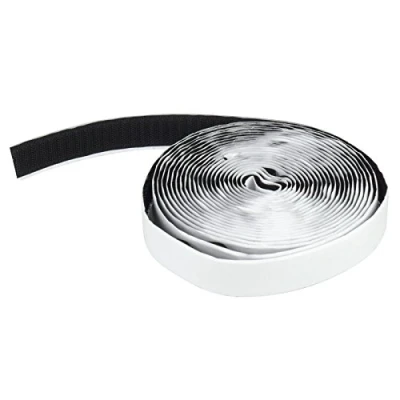 Imagen de Apalus Cinta Adhesiva de gancho con Respaldo Adhesivo para Mosquitera Puertas 630x2 CM (Negro)