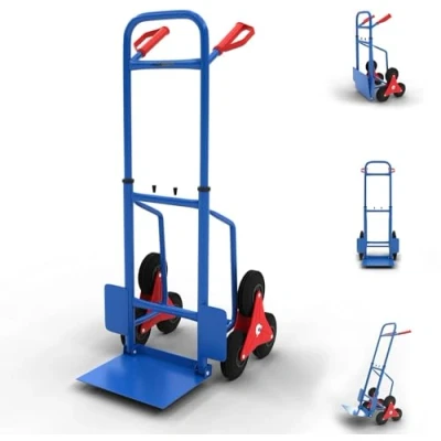 Imagen de MAXCRAFT Carretilla de Mano hasta 150 kg Plegable Carro Transporte Carrito Escaleras