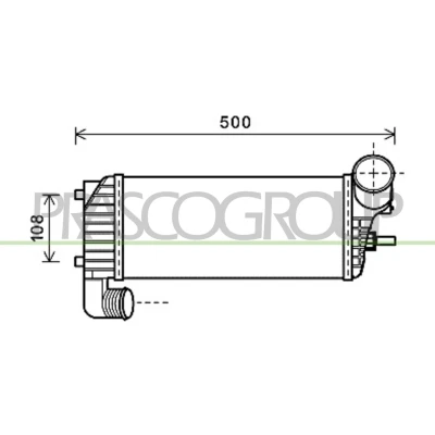 Imagen de PRASCO FD719N004 Intercooler FORD: Grand C Max, FOCUS 3, Transit Connect V408 Furgoneta