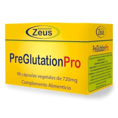 Imagen de Suplementos Zeus PREGLUTATIONPRO Contribuye a proteger las células frente al daño oxidativo Complemento Alimenticio base de Aminoácidos, L Glutatión y Selenio 90 Caps Veg