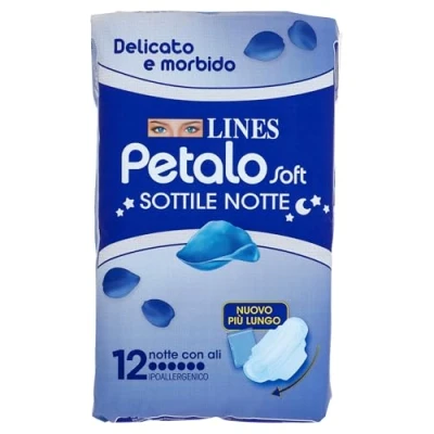Imagen de Lines Petalo Soft Notte 12 Pezzi