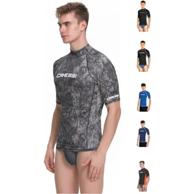 Imagen de Cressi Rash Guard Man, Hombre, Multicolor (Blu Mimetico) , M