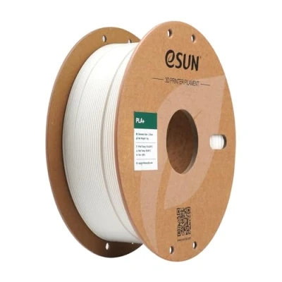 Imagen de eSUN PLA+ Filamento 1.75mm, Mayor Resistencia PLA Plus para Impresoras 3D, Precisión Dimensional +/ 0.03mm, Carrete de 1KG (2.2 LBS) 3D,Blanco Lechoso