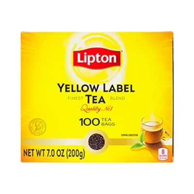 Imagen de Lipton Té negro Yellow Label, Caja con 100 sobres