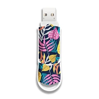 Imagen de Integral 128GB Hojas Xpression USB 3.2 Gen 1 Flash Drive diseño Elegante Ideal para Almacenamiento &amp; Copia de Seguridad Estudios, Trabajo Ocio Idea Regalo Divertida Original