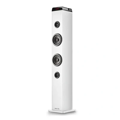 Imagen de Torre De Sonido 50w Ngs Skycharm Pro White Tec.bluetooth Blanco.
