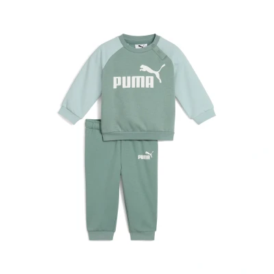 Imagen de Puma Raglan CREW SET Chándal para niños, Talla: 3 4a (4), Green moon