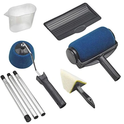 Imagen de Rodillo Pintar Con Deposito y Mango Extensible Kit 6 Piezas