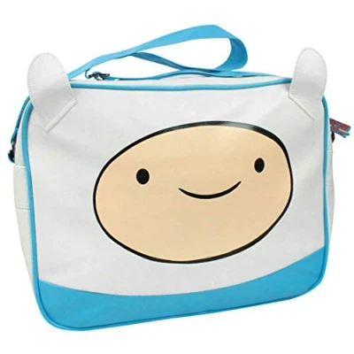 Imagen de Tiempo de aventura Messenger Bag Character Blanco Hombro Crossbody Bolsa Un tamaño