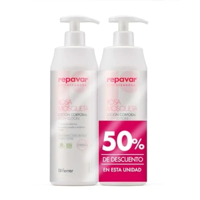 Imagen de Repavar DUPLO Regeneradora Loción Corporal Nutritiva y Reparadora, 2x500ml