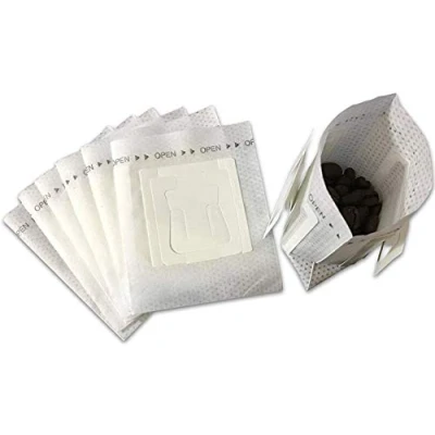 Imagen de Houson 50 bolsas de papel filtro café portátil para colgar en la oreja, bolsa desechable una sola porción, café, perfecta viajes, camping, hogar, oficina