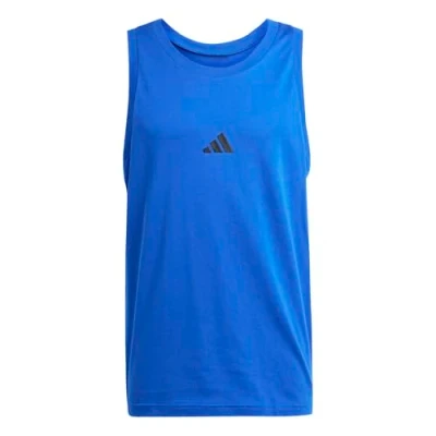 Imagen de adidas Hombre Essentials Small Logo Single Jersey Tank Top, Team Royal Blue/Black, L