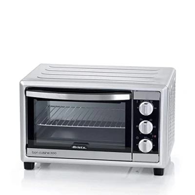 Imagen de Ariete Bon Cuisine 300 Horno eléctrico ventilado de 30 litros Doble cristal Temperatura máxima 230 1500 W 6 posiciones cocción Temporizador 60&#039;