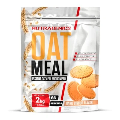 Imagen de Harina de avena Sabores Nutragenics Instant Oatmeal 2 kg en polvo (Galleta)