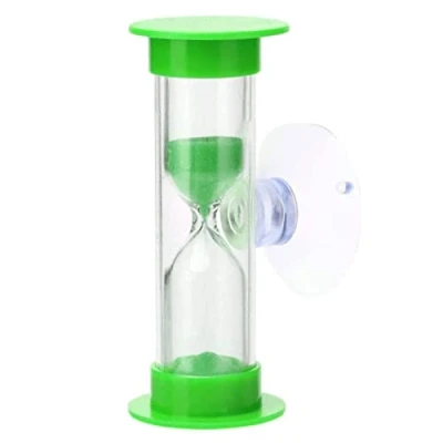 Imagen de Reloj de arena colorido 2 minutos, temporizador arena, ducha, cepillado dientes, decoración del hogar para niños