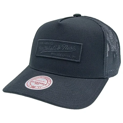 Imagen de Mitchell &amp; Ness Gorra Trucker Box Logo Classic Negro Ajustable