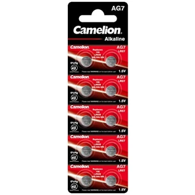 Imagen de Camelion 12051007 Celdas sin Mercurio AG7/alcalinas de botón LR57/LR926/395 (1,5 V, 10 Unidades)