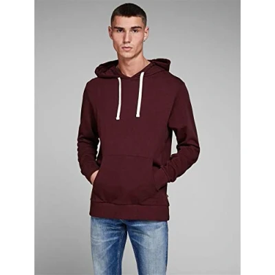 Imagen de Jack &amp; Jones Jjeholmen Sweat Hood Noos Sudadera con Capucha, Rojo (Port Royale), XL para Hombre