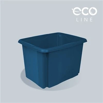 Imagen de keeeper Caja de Almacenaje con Sistema Apilado, 44,5 x 34,5 27 cm, 30 l, Emil Eco Line, azul