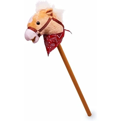Imagen de small foot company 4151 Bastón con cabeza de caballo peluche [Importado Alemania]