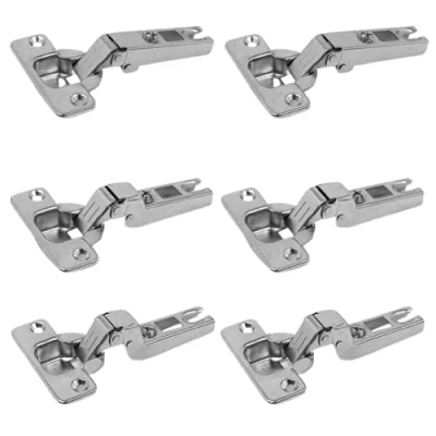 Imagen de Paquete de 4 unidades. Bisagras universales puerta madera para muebles gama completa (cuello 0, 1/2 cuello, cuello alto) diámetro taza 35 mm