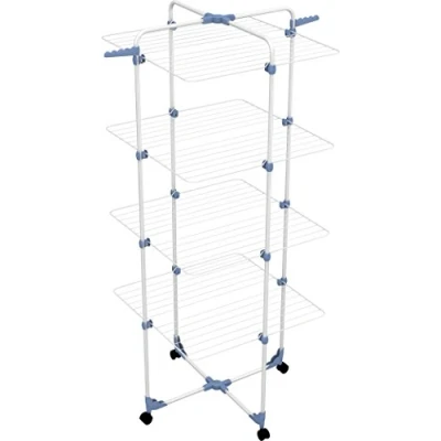 Imagen de Gimi Modular 4 Tendedero de Torre Modulable, Metal, Blanco, 71x5x168.5 cm, interior