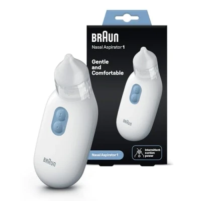 Imagen de Braun 1 Aspirador Nasal BNA100EU Eléctrico para Todas las Edades a Partir de 0 Años, Elimine la Congestión Forma Rápida y Suave