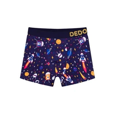 Imagen de Dedoles Calzoncillos Hombre y Chico Ropa Interior Algodón Boxer Muchos diseños Divertidos Dinosaurios Hockey Patos, Color: Azul, diseño: Astronauta (niño), tamaño: 4 6 años