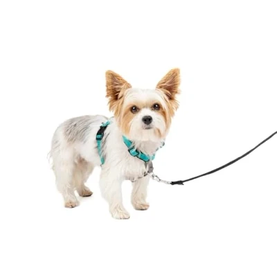 Imagen de PetSafe Arnés para Perros 3 en 1, con cinturón Coche, antitirones, cómodo, reflectores, Agarre el arnés, Tallas XS, S, M, L, Color Negro, Azul, Morado
