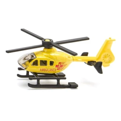 Imagen de siku 0856, Helicóptero de rescate, Metal/Plástico, Amarillo, Rotores giratorios
