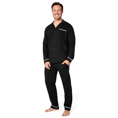 Imagen de CityComfort Conjunto Pijama Hombre con Mangas largas y Pantalones, Tallas M 3XL, Invierno, Navidad Regalos (Negro, XL)