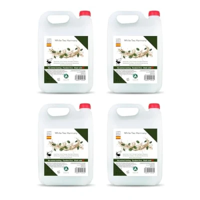 Imagen de VITACAB Pack de 4 Garrafas 5L gel ducha y Champú 2 en 1 baño champu Recarga Shampoo Amenities hotel Fragancia White tea Harmony