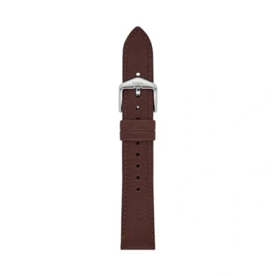 Imagen de Fossil Correa para mujer LiteHide de 18 mm piel marrón, S181507, mm, Casual