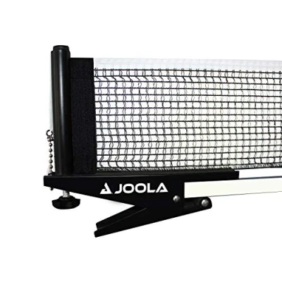 Imagen de JOOLA Juego Postes de Tenis Mesa Interior, portátil y fácil Instalar, tamaño reglamentario 72 Pulgadas, Red Abrazadera Resorte Ping Pong, Unisex, Negro, Estándar
