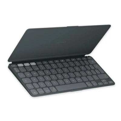 Imagen de Teclado para tablet Logitech Keys to Go 2 iPad, Bluetooth, Accesos directos, Multidispositivo, Smart Actions, iPhone y Macbook, Negro