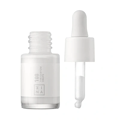 Imagen de 3INA MAKEUP The Custom Drops 100 Blanco Pigmentos en crema para customizar el maquillaje Personaliza tono de tu base Larga duración Vegan Cruelty Free