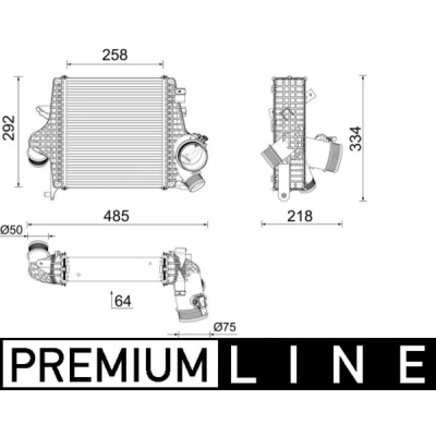 Imagen de MAHLE ORIGINAL CI 640 000P Intercooler