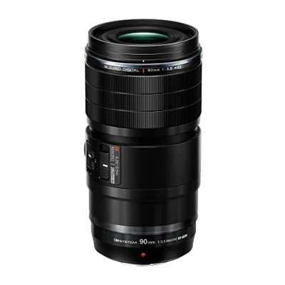 Imagen de M.Zuiko Digital ED 90 mm F3.5 Macro IS Pro Objetivo telemacro, Micro Four Thirds Resistente al Agua, ultramacro, Compatible con Las cámaras Olympus, OM SYSTEM y Panasonic MFT