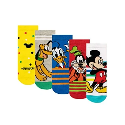 Imagen de Disney Calcetines Paquete de 5 para Niños Mickey Mouse Multicolor 37 40