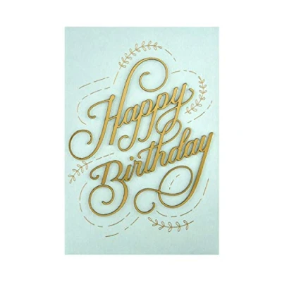 Imagen de Hallmark Tarjeta de cumpleaños, diseño clásico la colección Signature con texto en efecto 3D