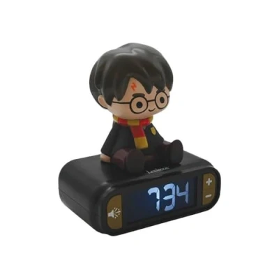 Imagen de LEXIBOOK Despertador Harry Potter con Pantalla LCD Digital y luz de Noche integrada, Color Negro