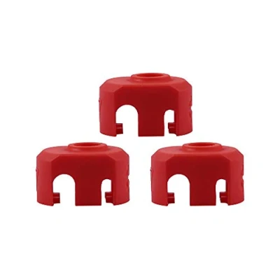 Imagen de Paquete de 3 fundas silicona rojas para Dragonfly HOTEND BMS y BMO Heater Block (3 rojas)